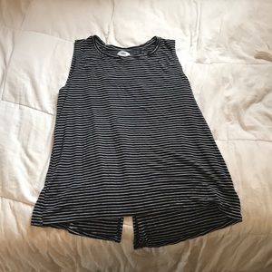 Black striped Old Navy Tank top